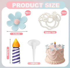 Bucherry cake inserts provide themed accents for slices