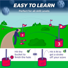 Bucketgolf portable travel bag, take the game anywhere you go.