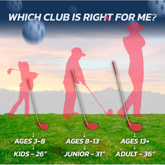 BucketGolf Club uses a safe dense plastic head for outdoor fun