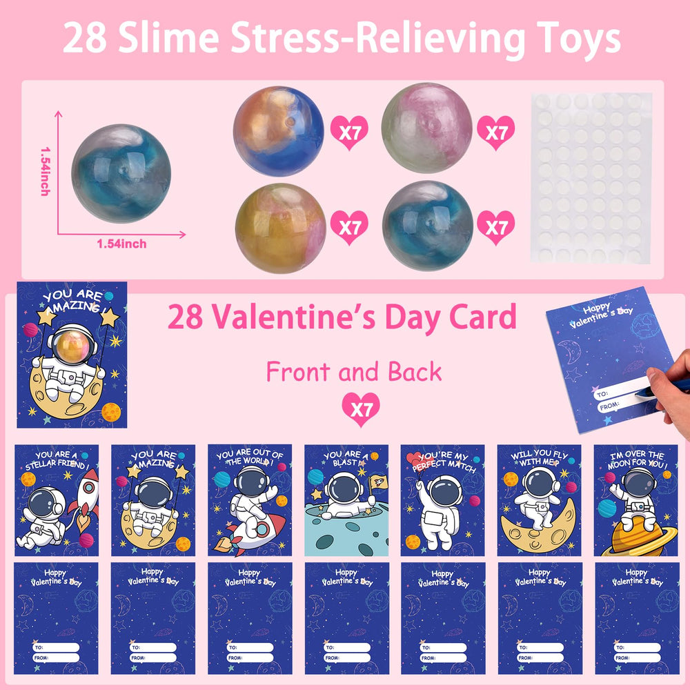 Budbof galaxy slime balls are soft and stretchy for play.