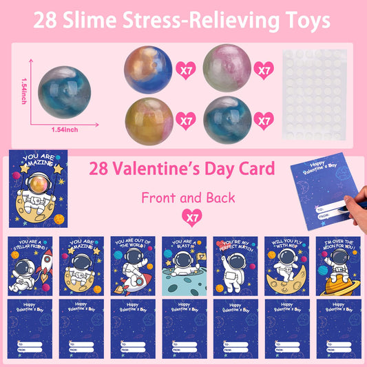 Budbof galaxy slime balls are soft and stretchy for play.
