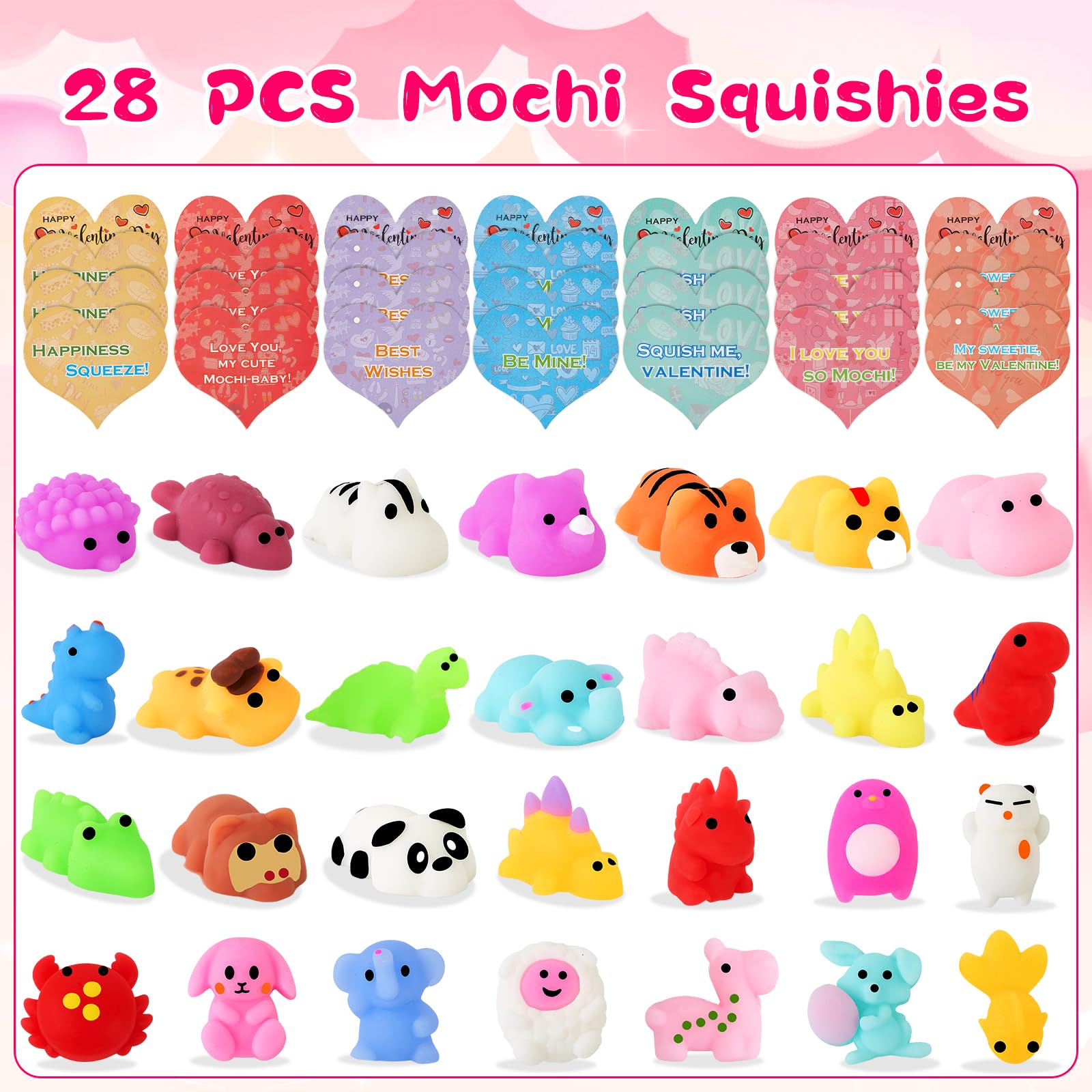 Budbof mochi squishy tiger heart box is ideal party favors for kids.