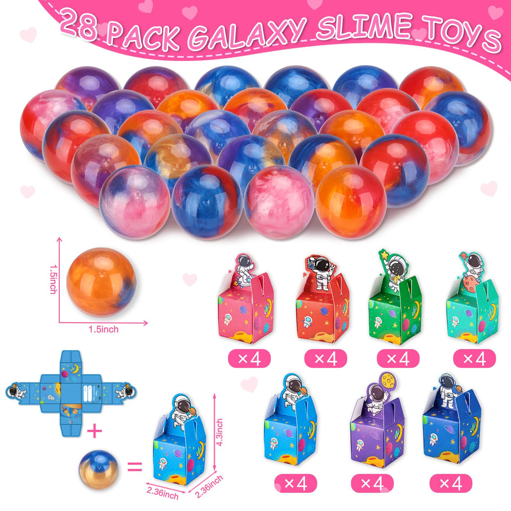 Budbof space Valentine card box moons design for gifting