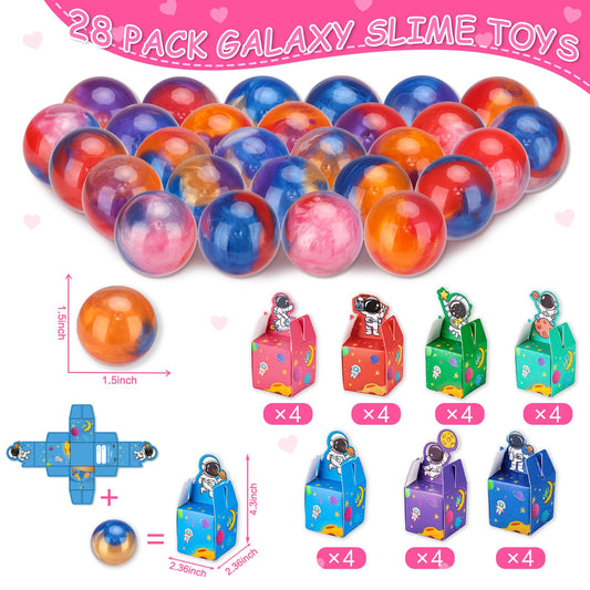 Budbof space Valentine card box moons design for gifting