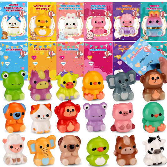 Budbof animal squishies close-up for classroom gift-ready designs