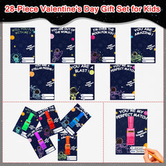Budbof valentines card with LED finger light, easy classroom attachment for quick exchanges.
