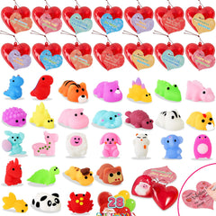 Budbof valentines mochi squishies with animal designs for tactile play and gifting.