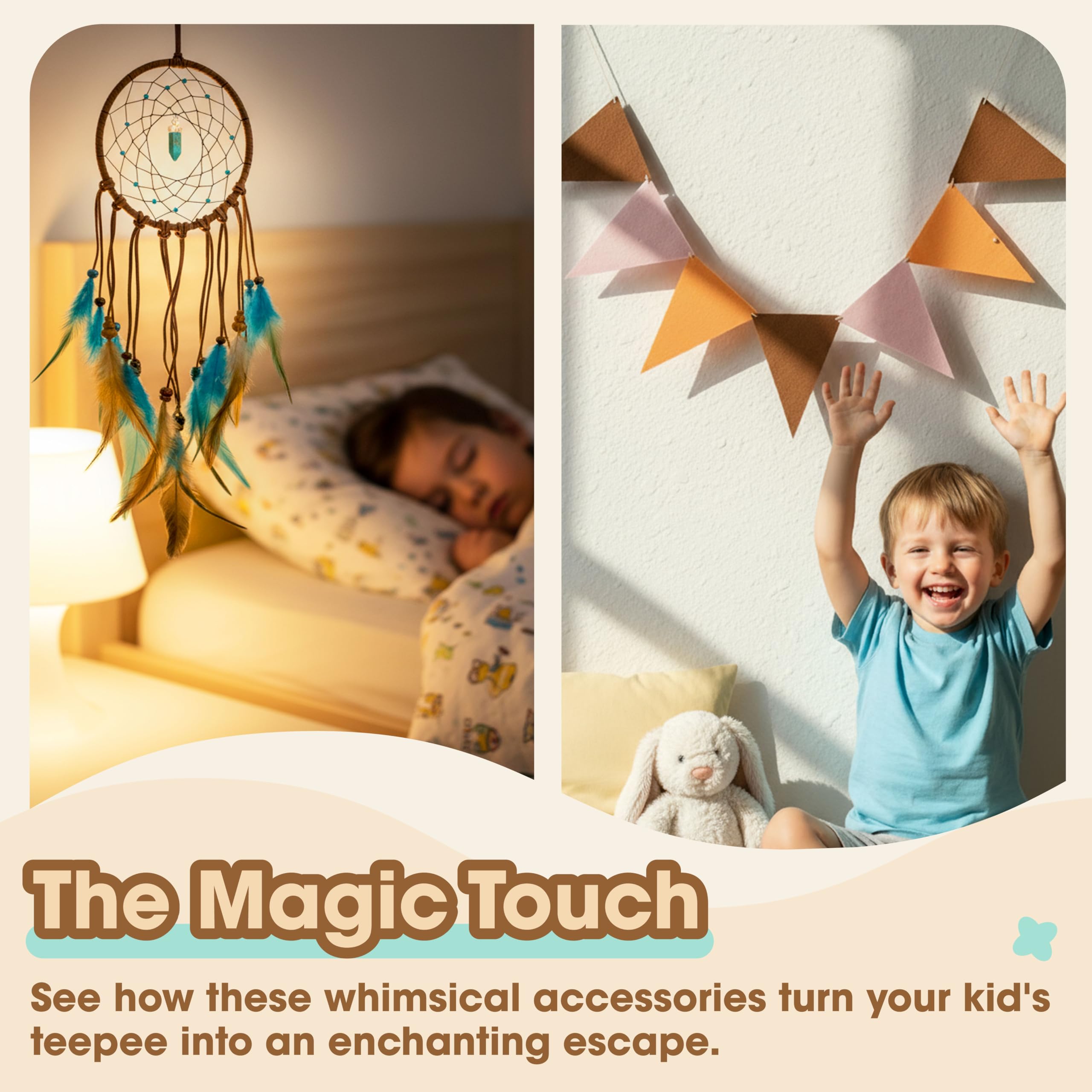 BUDDGO teepee tent thick mat provides soft cushioning during playtime.