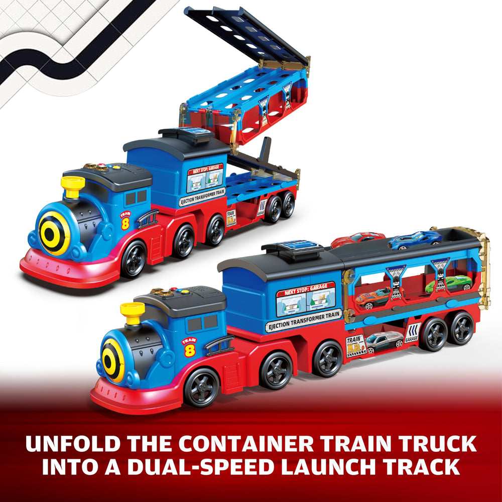 BuddyBight train set 12 die-cast cars ready for action