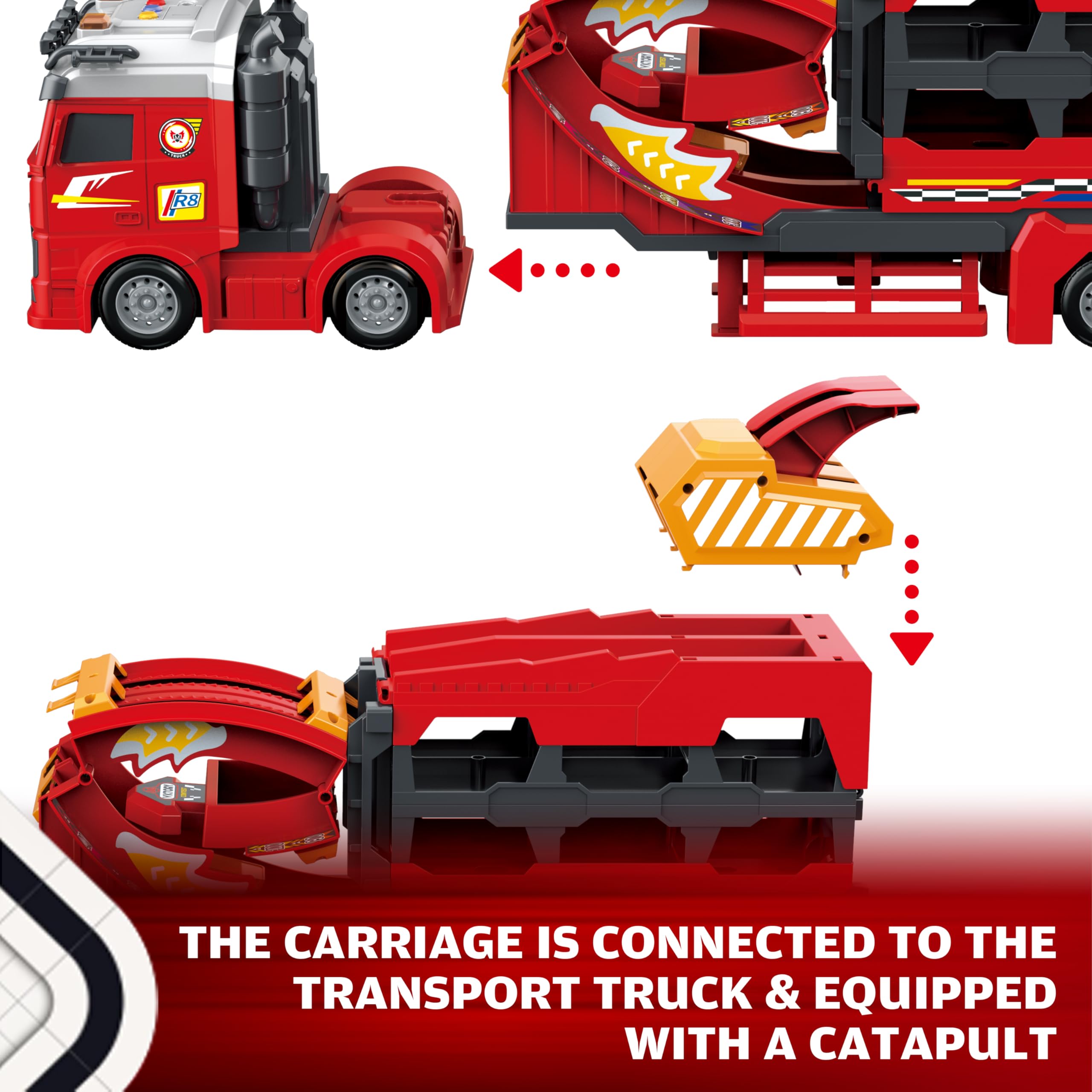 BuddyBight transforming truck offers versatile play beyond racing.