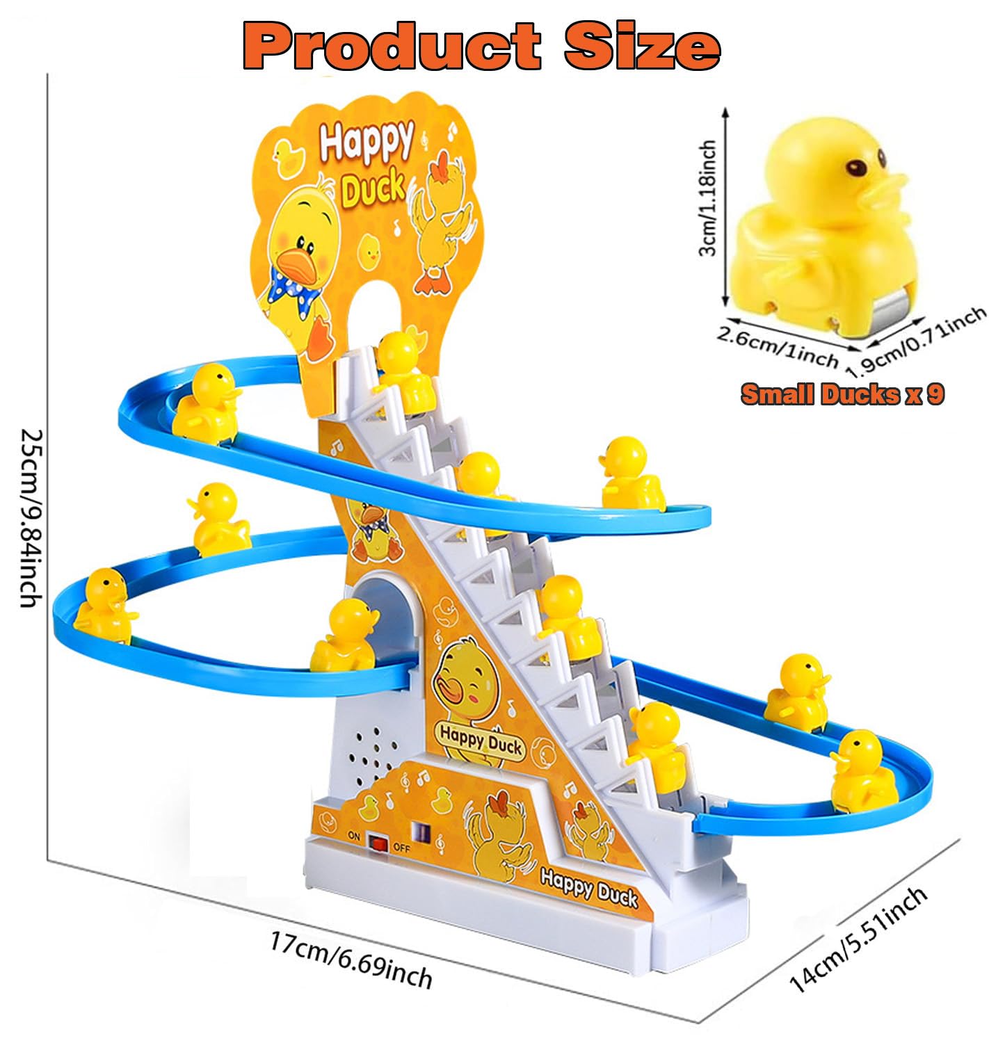BuerKeo duck slide down feature provides a playful reward after climbing.