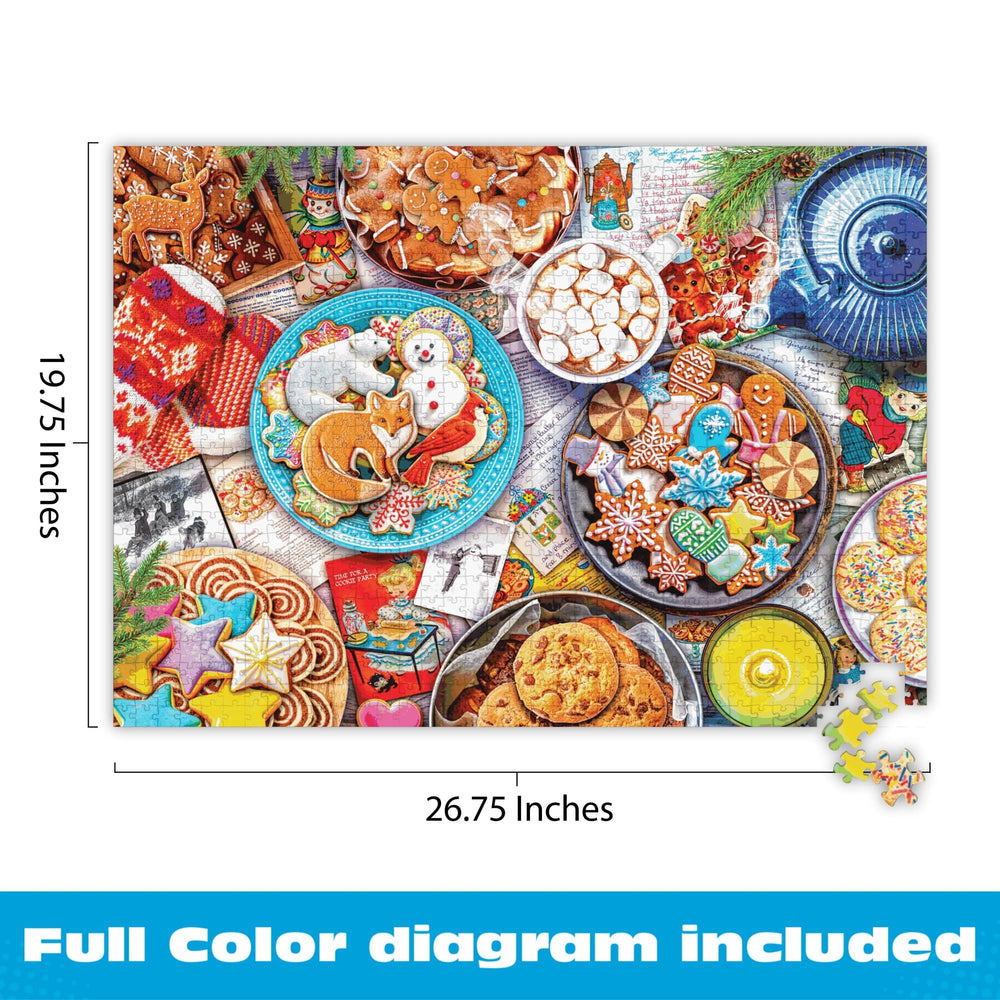Buffalo Games Aimee Stewart Cookies and Cocoa recipe-pages detail inviting nostalgia while solving