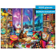 Buffalo Games Aimee Stewart puzzle: high-resolution artwork you can reassemble for repeat sessions