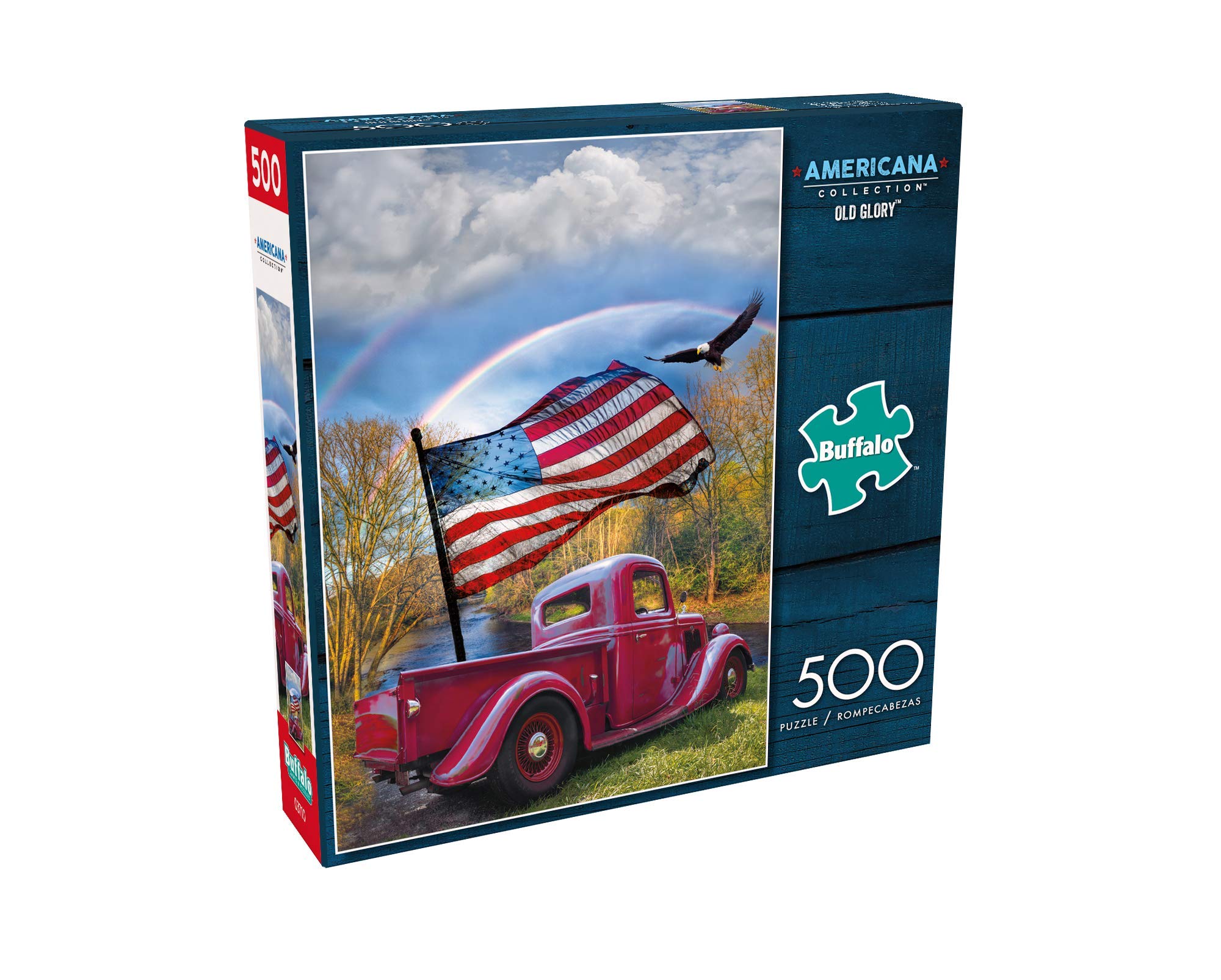 Buffalo Games Americana Collection patriotic scene to enjoy during a relaxed game night.