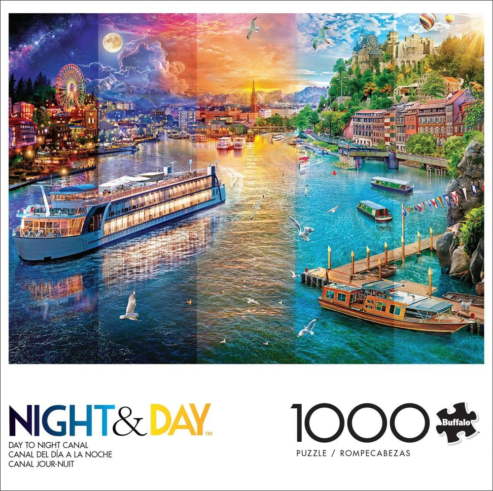 Buffalo Games Day to Night Canal twilight skyline ideal for calm concentration