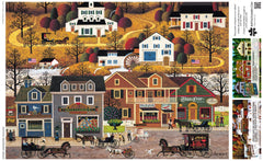 Buffalo Games Charles Wysocki Hawk River Hollow 500-piece puzzle provides a satisfying challenge.