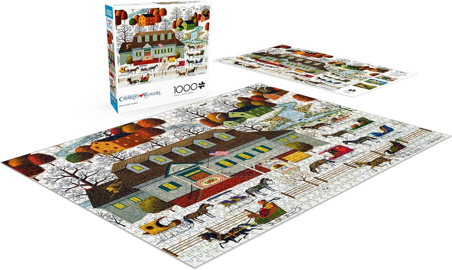 Buffalo Games high-resolution artwork reveals rich details in the winter scene