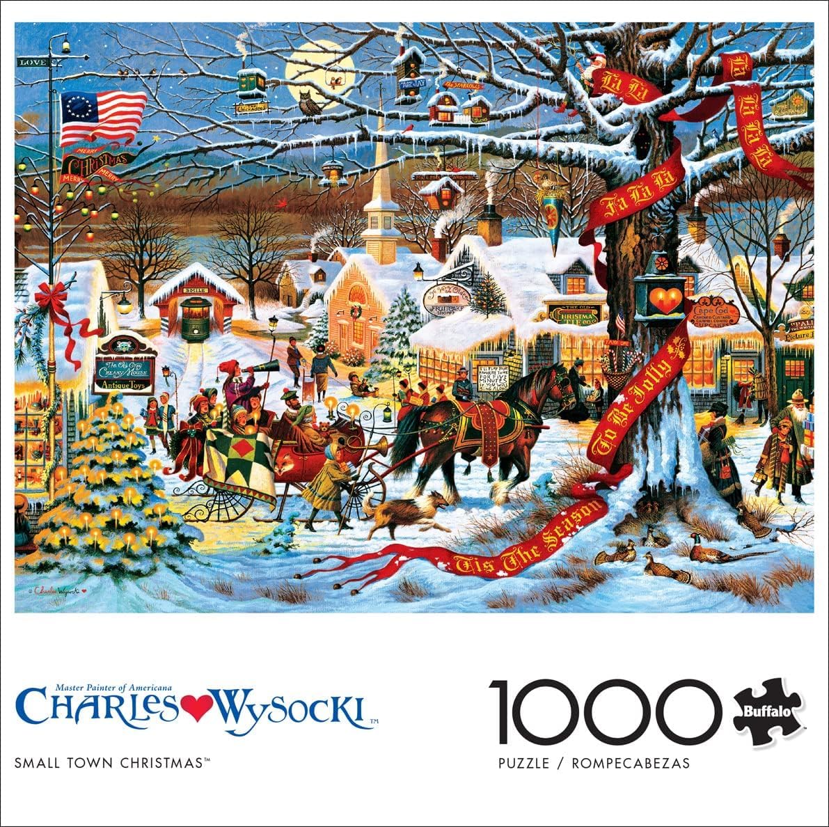 Buffalo Games Charles Wysocki puzzle poster included for reference.