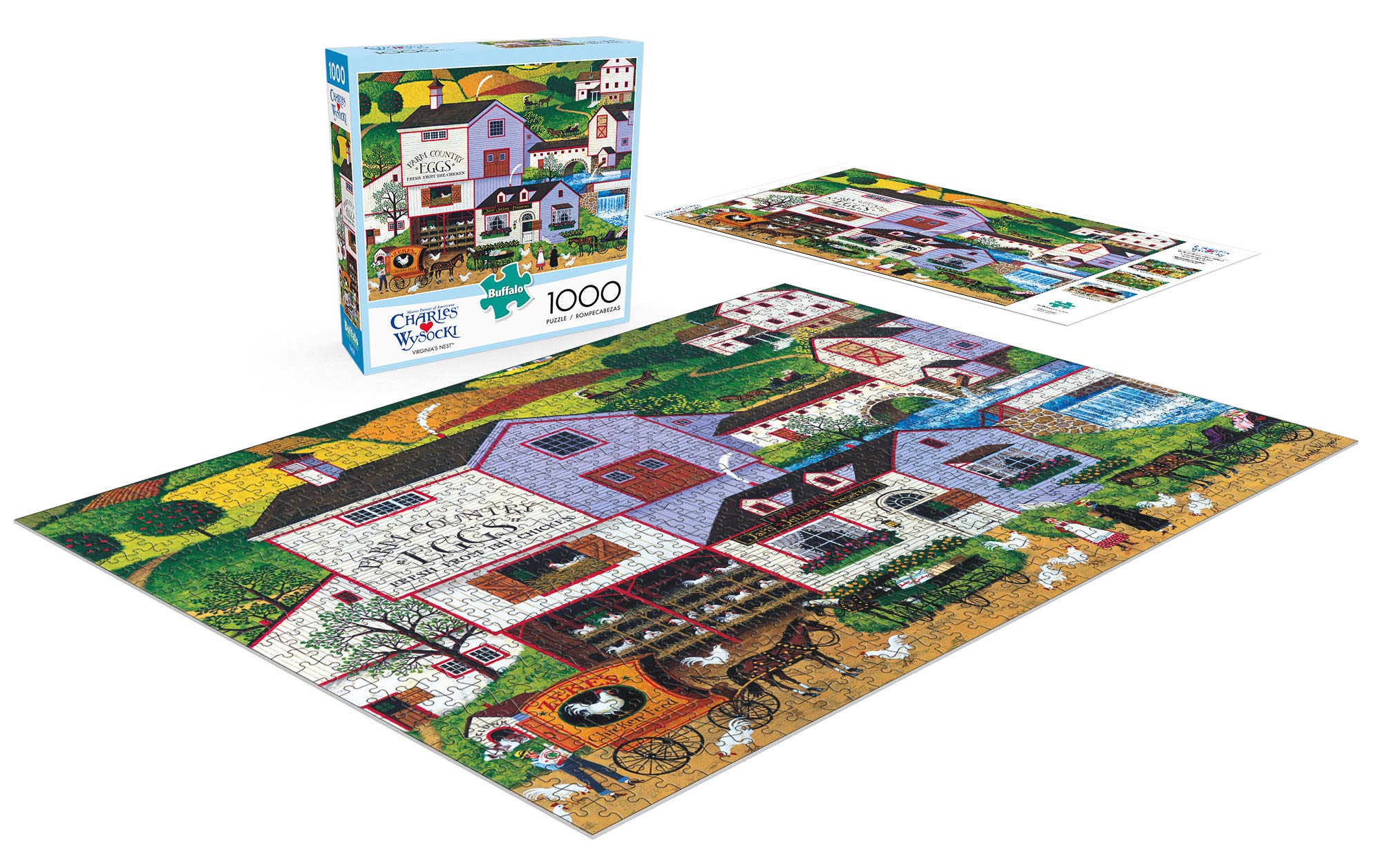 Buffalo Games Virginia's Nest interlocking pieces ensure a snug fit during assembly
