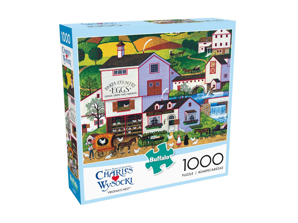 Buffalo Games Virginia's Nest poster included to guide puzzle solving