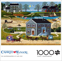 Buffalo Games Charles Wysocki Whippersnappers Cape Cod puzzle close-up of cottages