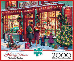 Buffalo Games Christmas Toyshop artwork with vibrant holiday detail