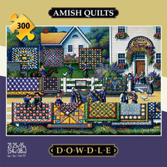 Buffalo Games Dowdle Amish Quilts poster included guides assembly.