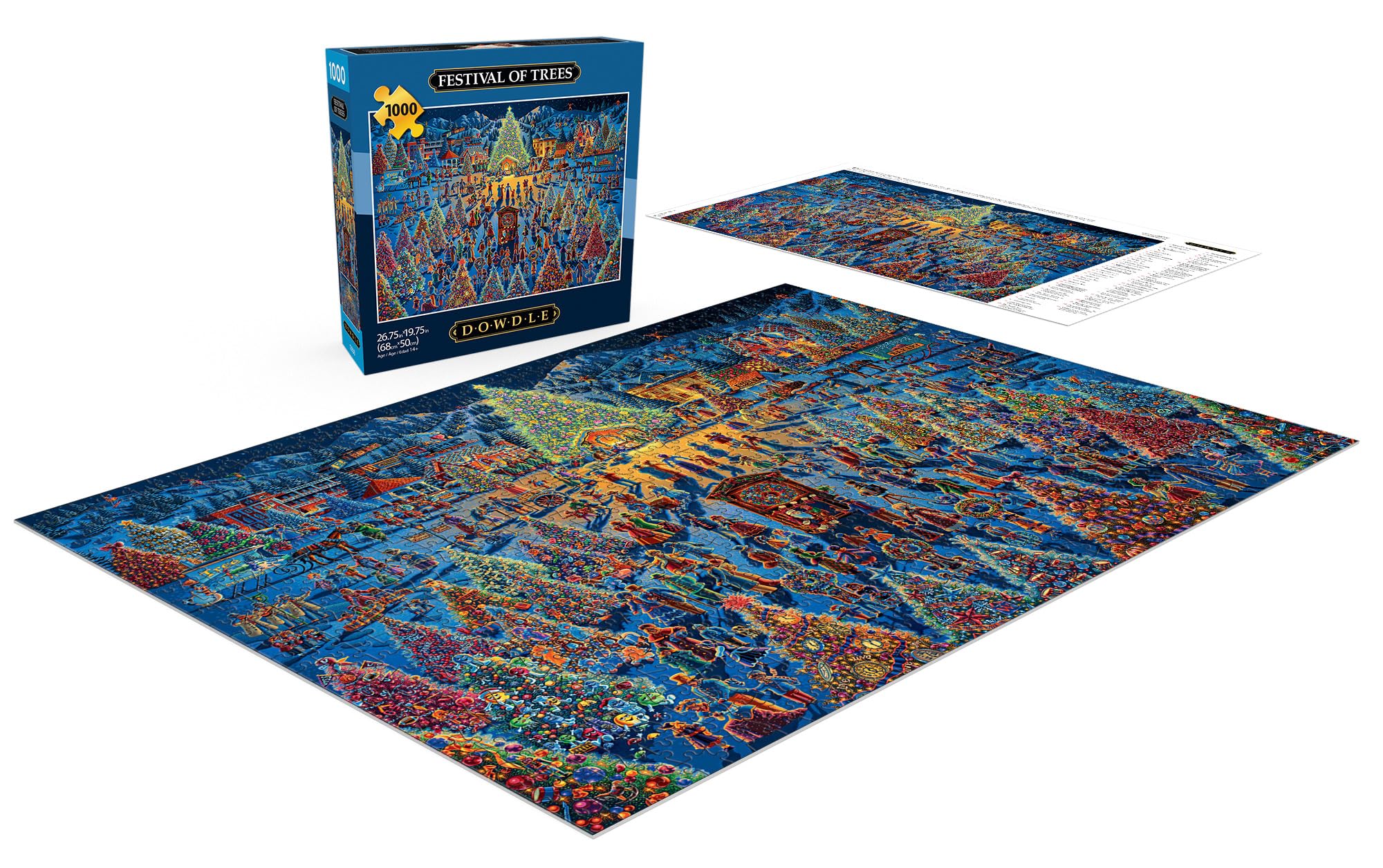 Dowdle winter scene puzzle offering a relaxing, focused assembly experience