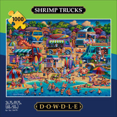 Dowdle Shrimp Trucks poster image by Buffalo Games offers a helpful reference for quicker assembly.