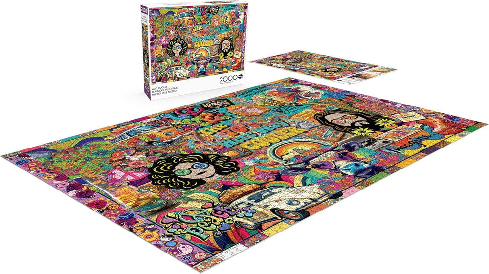Buffalo Games Way Cooler puzzle poster included to guide you during assembly.