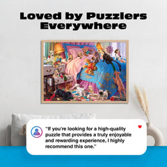 Buffalo Games Finished puzzle size 24x18 displays beautifully as art.
