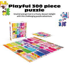 Buffalo Games Frosty Treats oversized pieces, comfortable handling for steady progress.