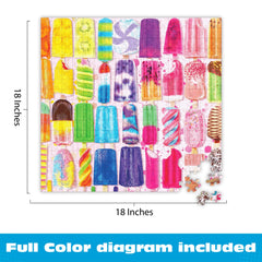 Buffalo Games Frosty Treats poster included to guide your puzzle layout.