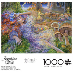 Buffalo Games Josephine Wall Glitter exhausted fairy close-up shows sparkle detail