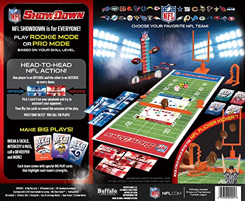 Buffalo Games NFL Showdown dice and scorepad ready for quick, tactical turns
