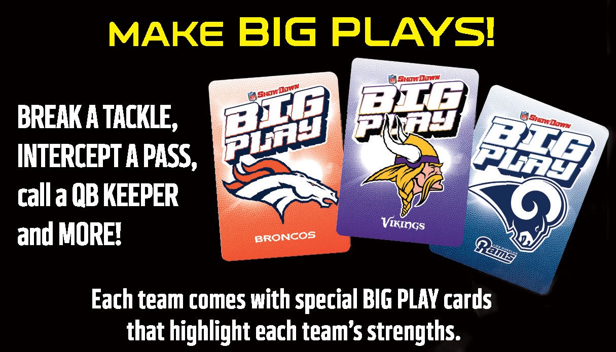Buffalo Games NFL Showdown team selection displays all 32 NFL teams for authentic matchups