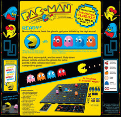Buffalo Games Pac-Man ghost cards highlighting level variety and strategic twists.