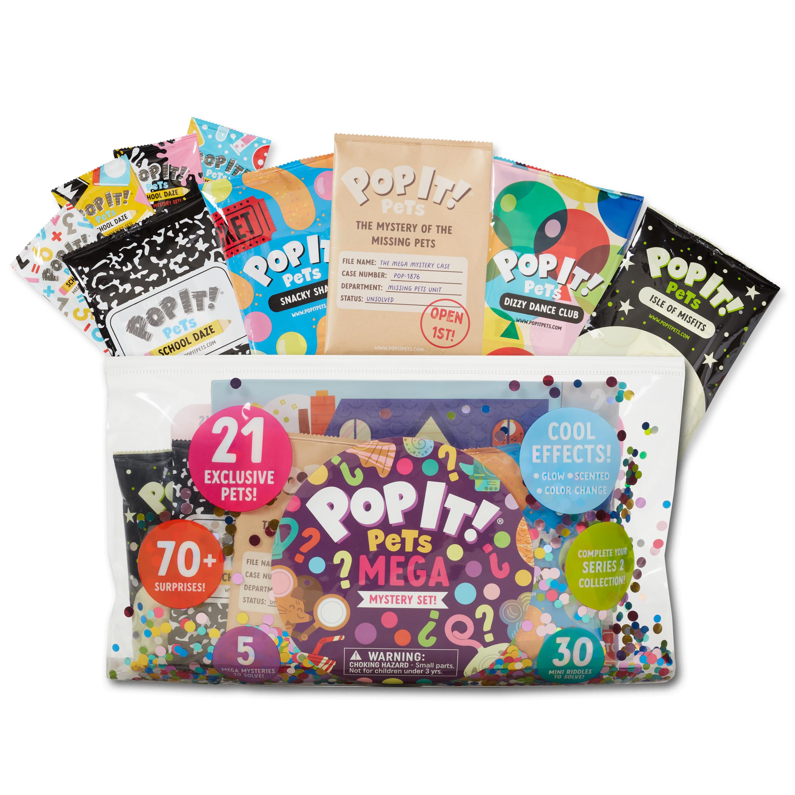 Buffalo Games Pop It Pets Mega Pack showing pop bubble tactile play and focus