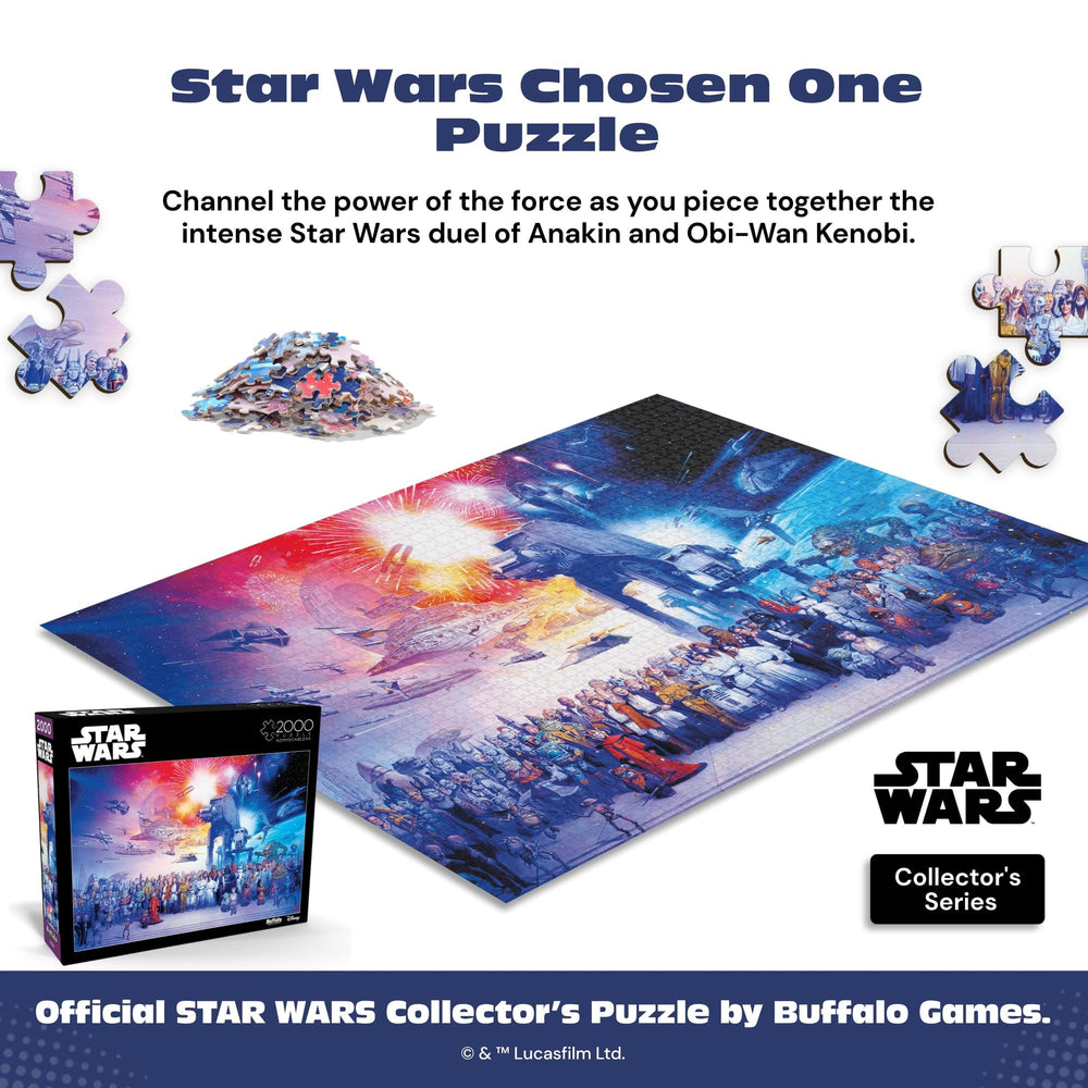 Buffalo Games premium puzzle board; durable recycled materials support smooth interlocking pieces.
