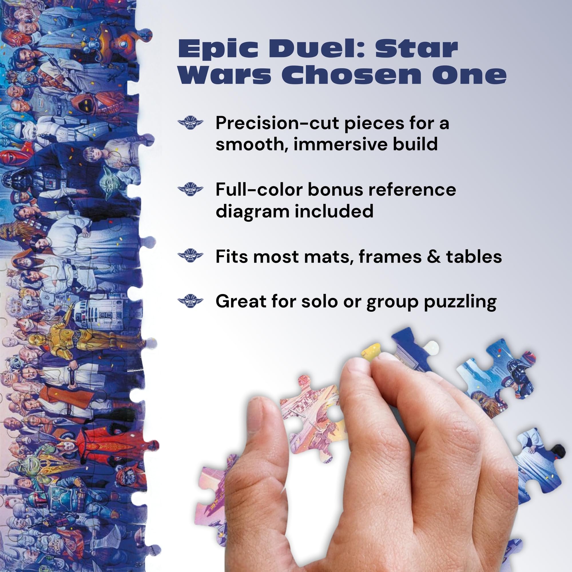Buffalo Games 2000-piece puzzle featuring iconic scenes and characters for collectors.