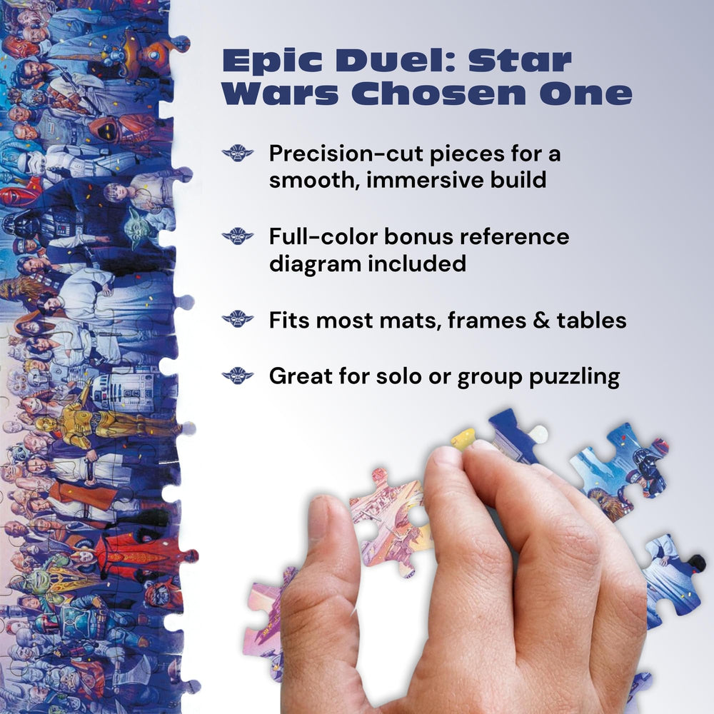 Buffalo Games 2000-piece puzzle featuring iconic scenes and characters for collectors.
