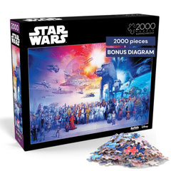 Buffalo Games Star Wars You Were The Chosen One puzzle: immersive 2000-piece challenge for fans.