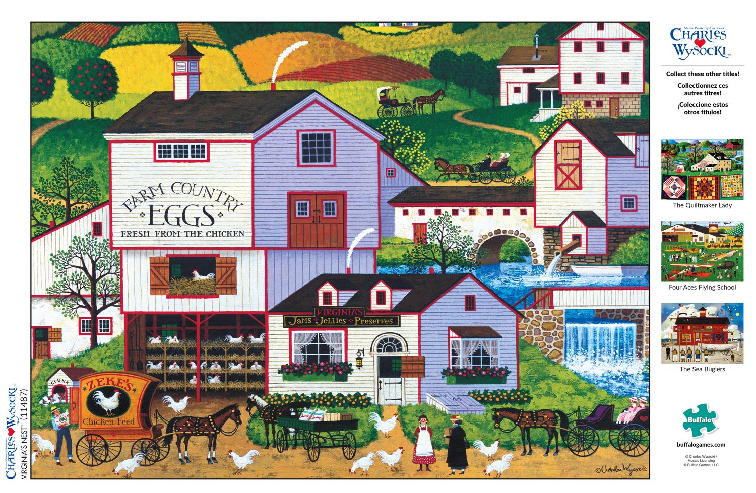 Buffalo Games Virginia's Nest uses recycled paperboard for eco-friendly production