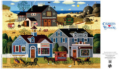 Buffalo Games Wysocki Devilstone Harbor puzzle box and poster included.