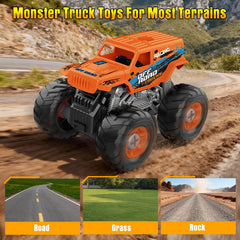 Bugrtarey friction-powered off-road truck rolls smoothly indoors