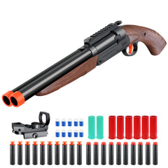 Bugrtey double barreled toy gun package front view gift-ready