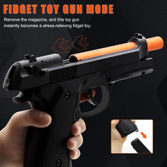 Mechanical firing with automatic shell ejection offers continuous action.