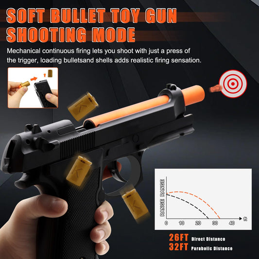 Two magazines included for quick reloads during outdoor play.