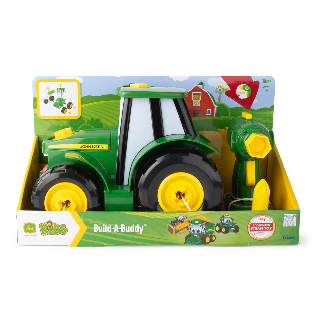 BUILD-A-BUDDY John Deere Tractor thoughtful gift for ages 3 and up.