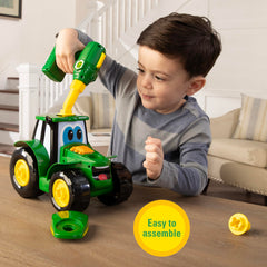 BUILD-A-BUDDY John Deere Tractor licensed graphics appeal to farm toy fans.